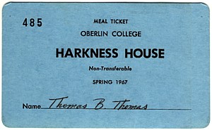 Harkness meal ticket